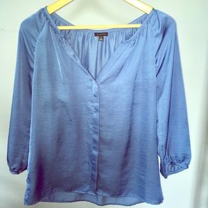 Talbots Silky Peasant Blouse